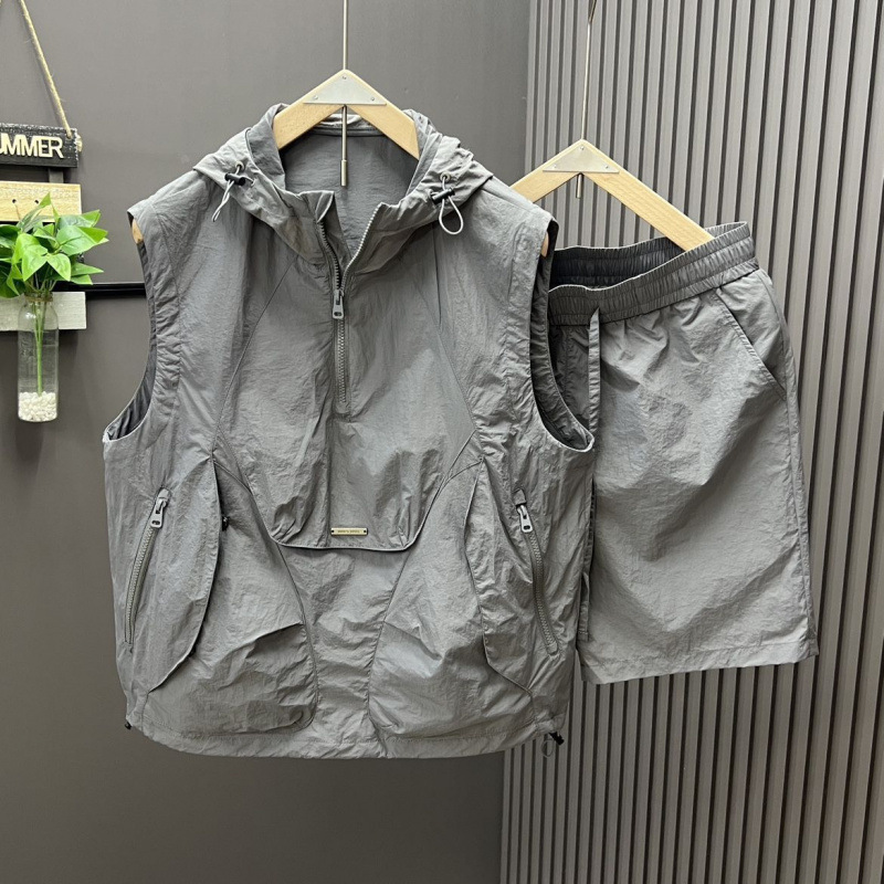 Mens Fashion Workwear - طقم صيفي رجالي من قطعتين: سترة