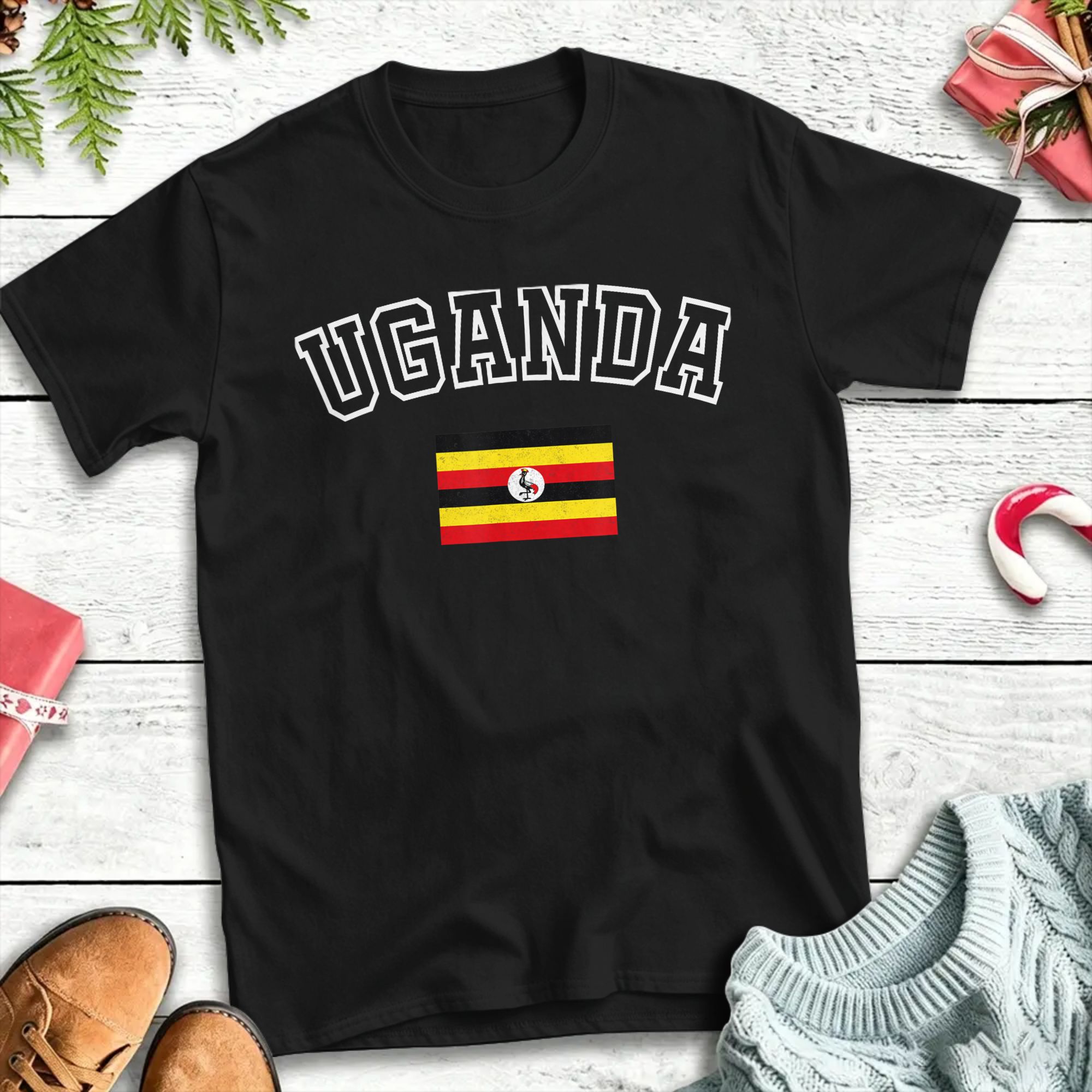 Men Fashion Uganda - تي شيرت هاراجوكو صيفي بتصميم علم