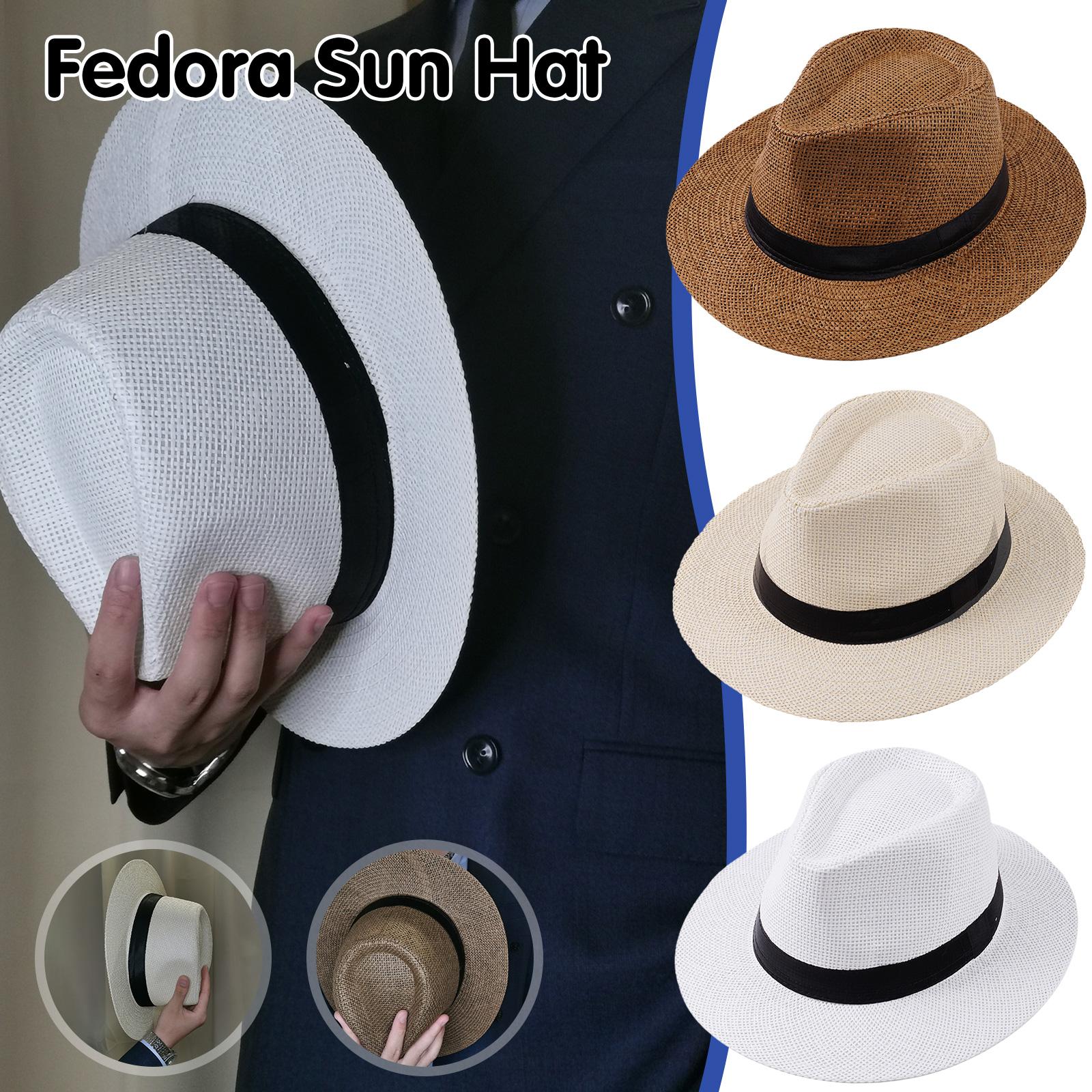 Mens Fashion Bucket Hat - قبعة رجالية صيفية من القش بنمط