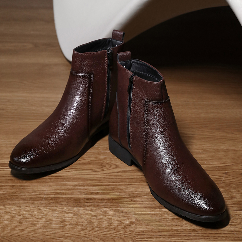 Chelsea Boots Men - أحذية رجالية كاجوال رسمية من الجلد