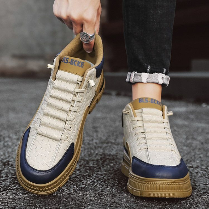 Men Fashion Vintage - الانزلاق على منصة أحذية رجالية ربيع