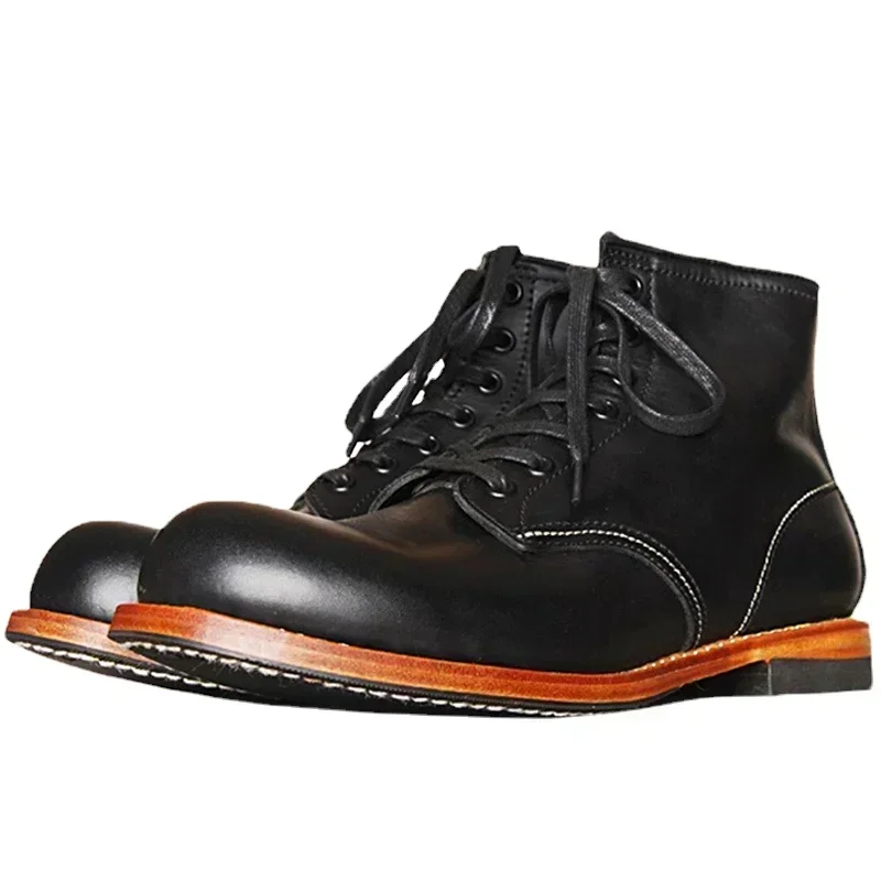 Men Fashion Vintage - Vintage الرجال Goodyear Welted بوط من