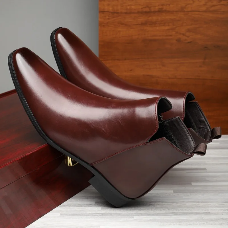 Chelsea Boots Men - جديد الرجال الأحذية الكلاسيكية تشيلسي الأحذية