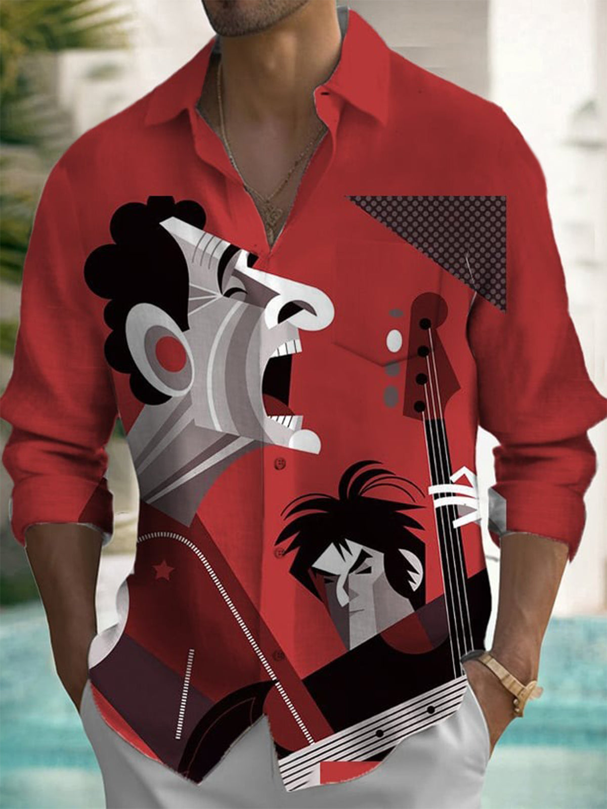 قميص رجالي كاجوال بأزرار وأكما - مراجعة Men'S Fashion وسعره