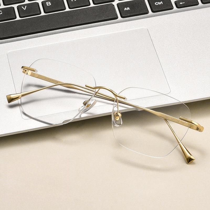 YIMARUILI جديد بدون شفة إطار ن - مراجعة Men'S Fashion Rimless Glasses وسعره