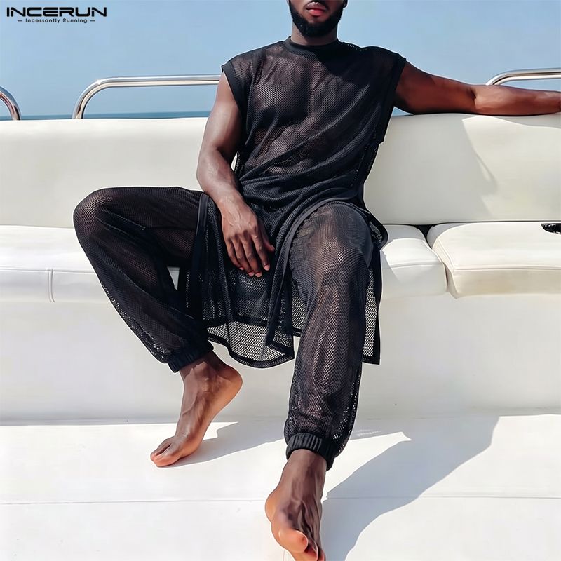 طقم رجالي من INCERUN مكون من ق - مراجعة Men'S Fashion وسعره