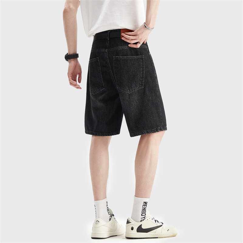 شورت جينز رجالي صيفي رفيع أسود - مراجعة Men Fashion Jeans وسعره