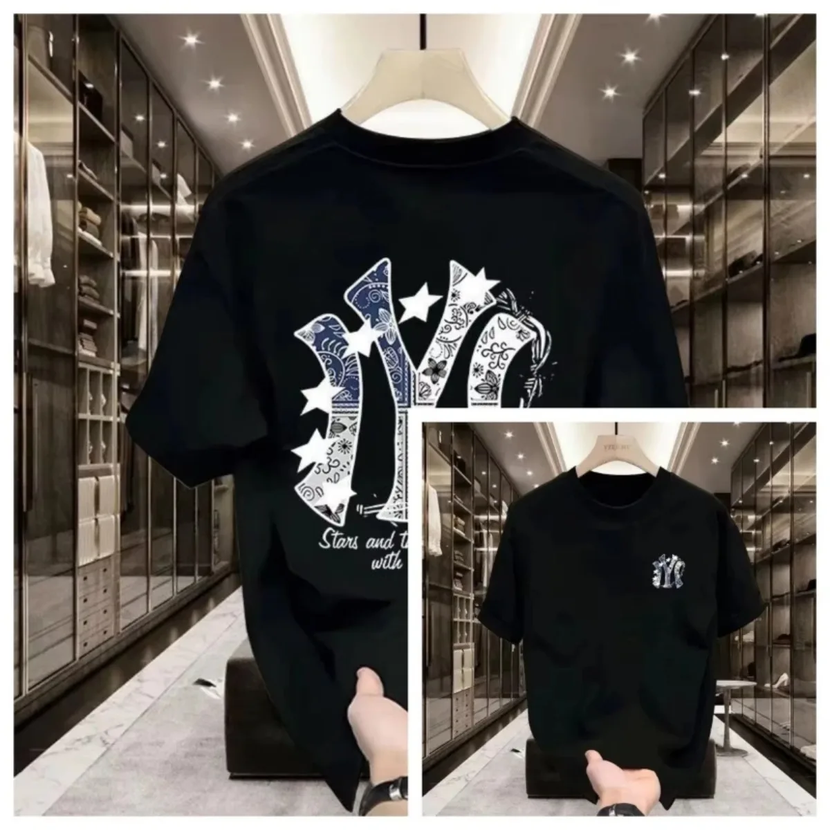 قميص رجالي مطبوع بأكمام قصيرة  - مراجعة Men'S Fashion Nova وسعره