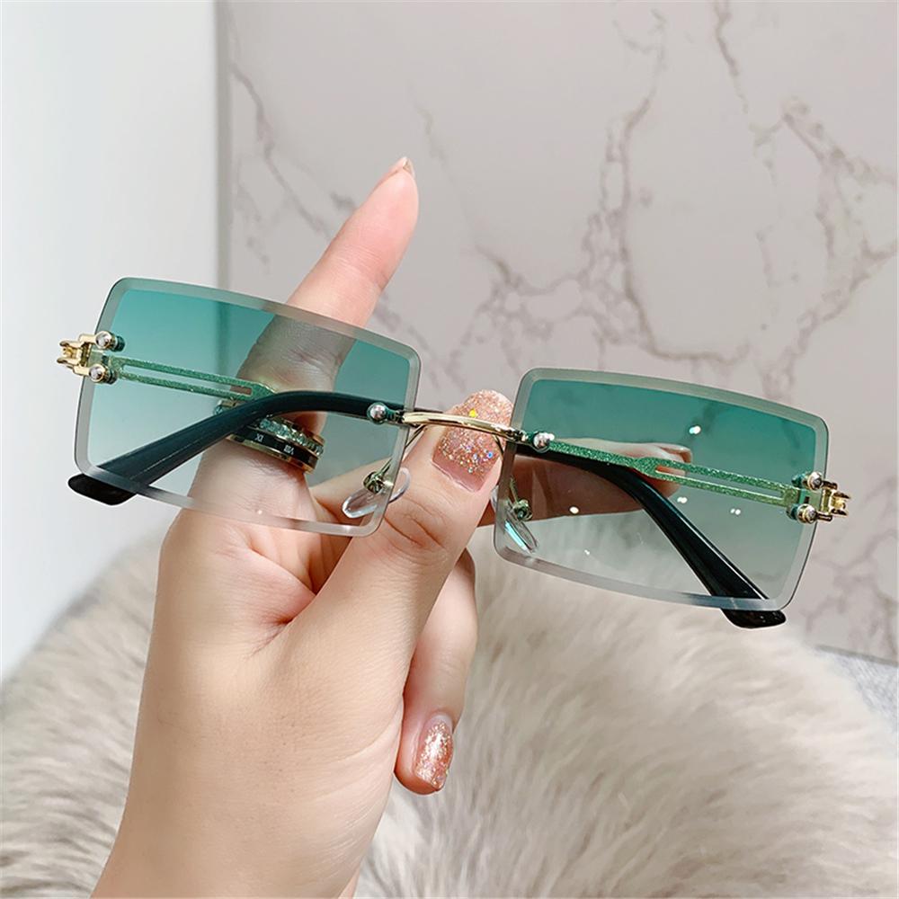 نظارات شمسية مستقيمة بدون إطار - مراجعة Men'S Fashion Rimless Glasses وسعره