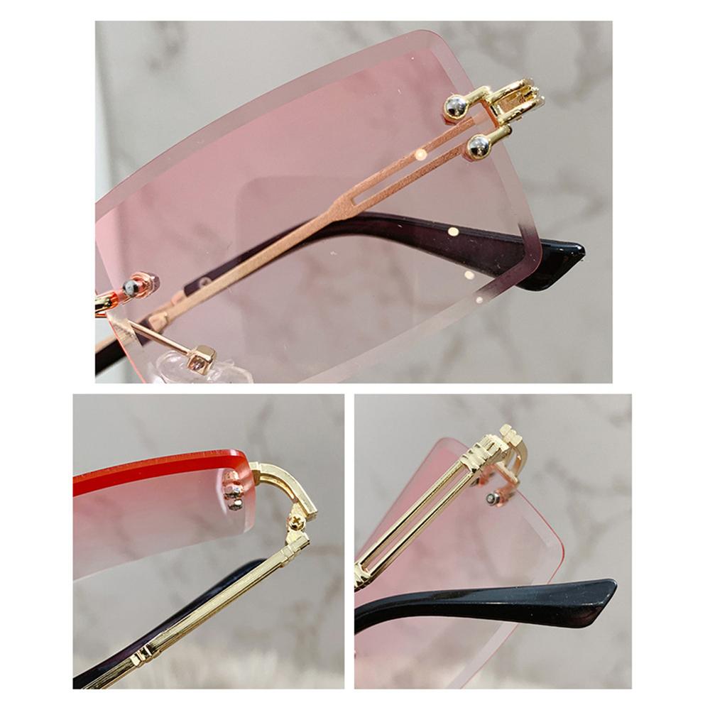 نظارات شمسية مستقيمة بدون إطار - مراجعة Men'S Fashion Rimless Glasses وسعره