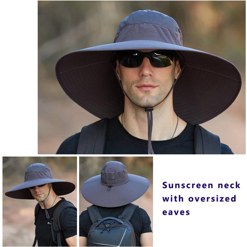 حار الرجال 15 سنتيمتر كبيرة وا - مراجعة Mens Fashion Bucket Hat وسعره