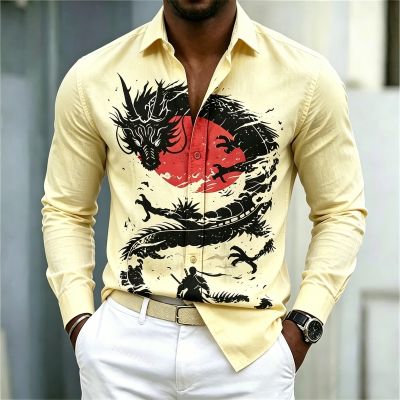 قميص رجالي جديد لعام 2026 بنمط - مراجعة Men'S Fashion وسعره
