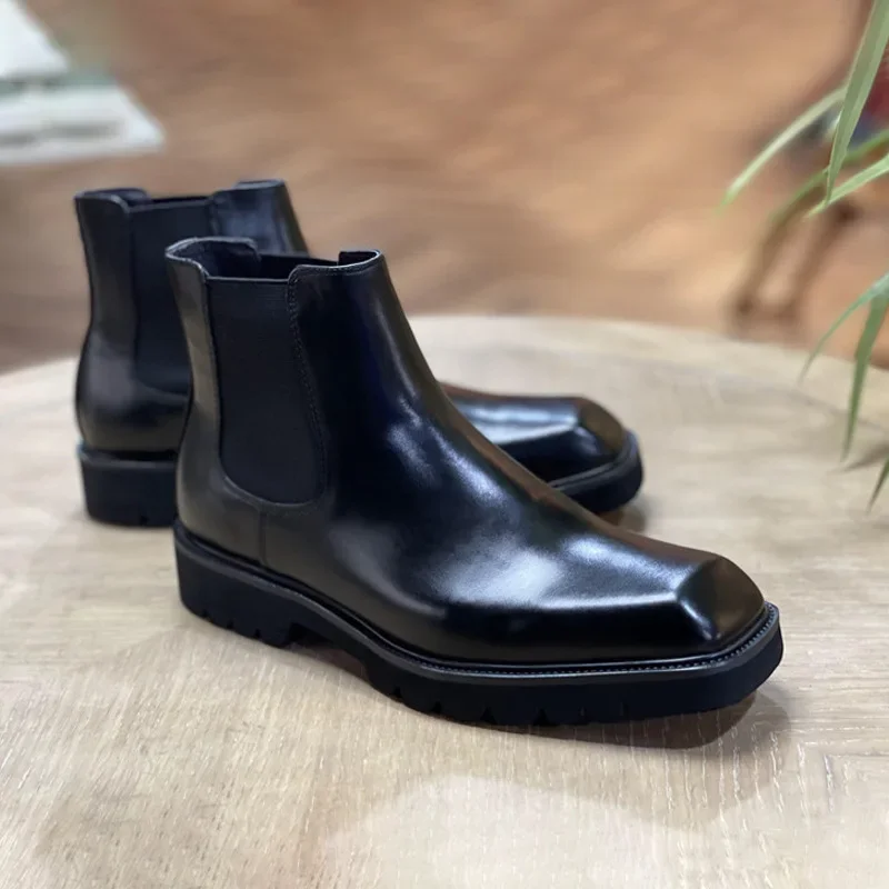 حذاء رجالي أنيق من الجلد الطبي - مراجعة Men Fashion Elegant وسعره