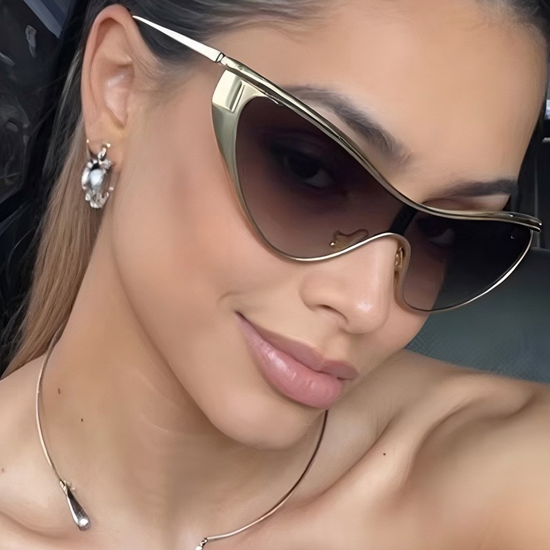 نظارات شمسية بدون إطار بتصميم  - مراجعة Men'S Fashion Rimless Glasses وسعره