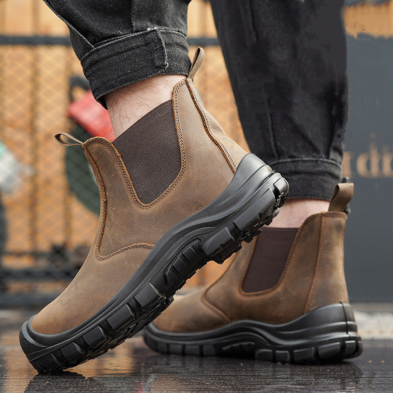 أغطية أصابع القدم الفولاذية لل - مراجعة Chelsea Boots Men وسعره