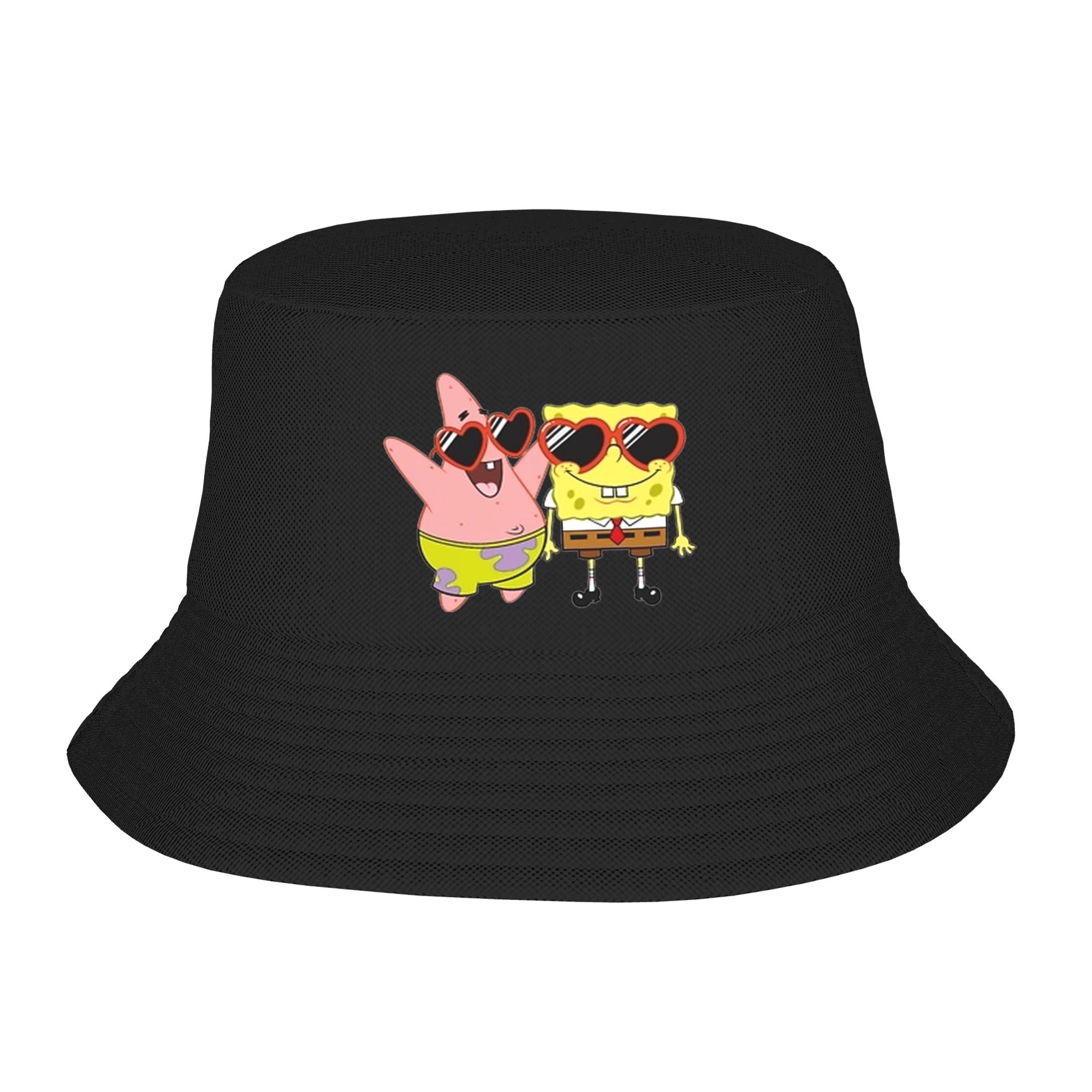 قبعة سبونج بوب على شكل قلب، قب - مراجعة Mens Fashion Bucket Hat وسعره