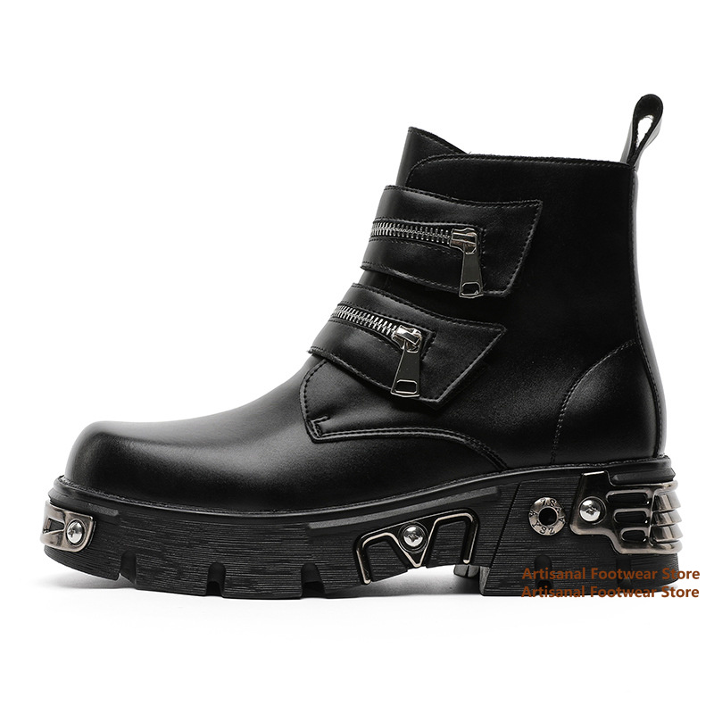 أحذية كاحل للرجال بتصميم بانك  - مراجعة Chelsea Boots Men وسعره
