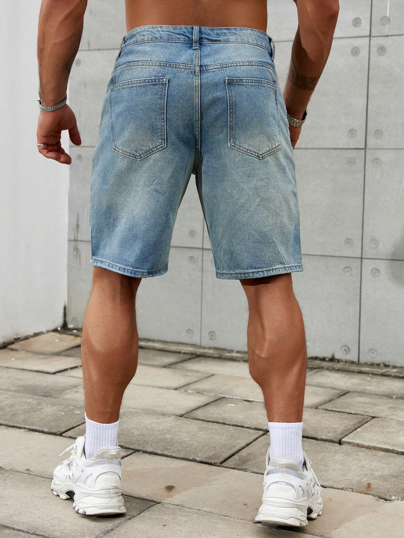 جينز قطني قصير ممزق للرجال ، د - مراجعة Men Fashion Jeans وسعره