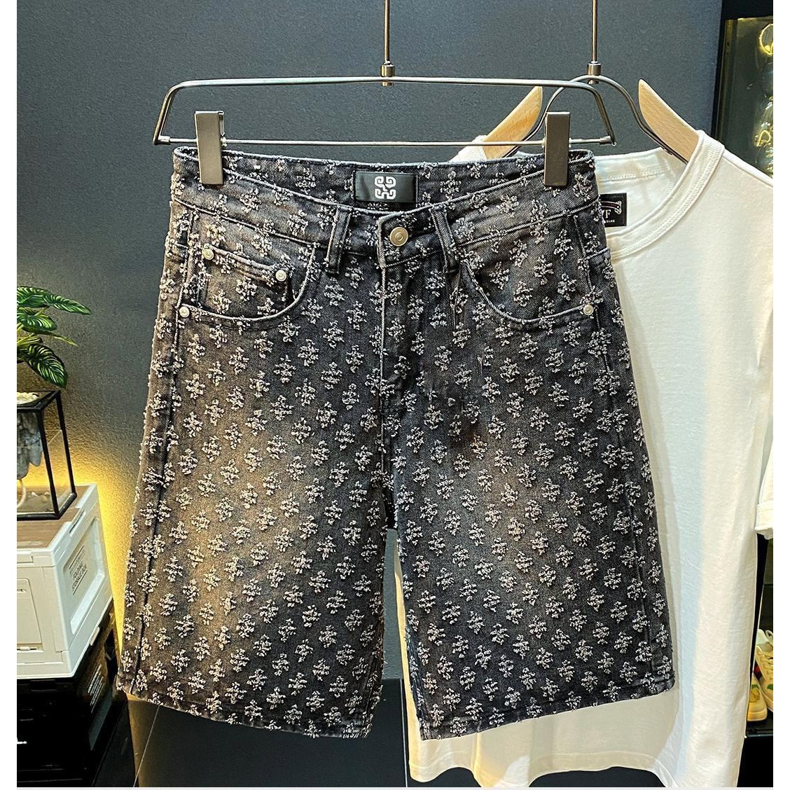 شورت جينز رجالي صيفي كاجوال فض - مراجعة Men Fashion Jeans وسعره
