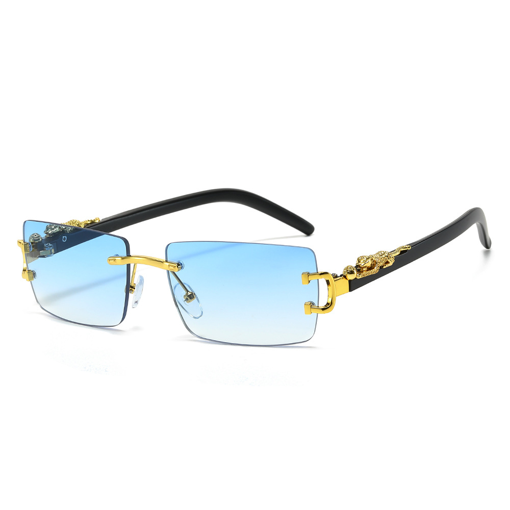 نظارة شمسية عصرية بدون إطار لل - مراجعة Men'S Fashion Rimless Glasses وسعره