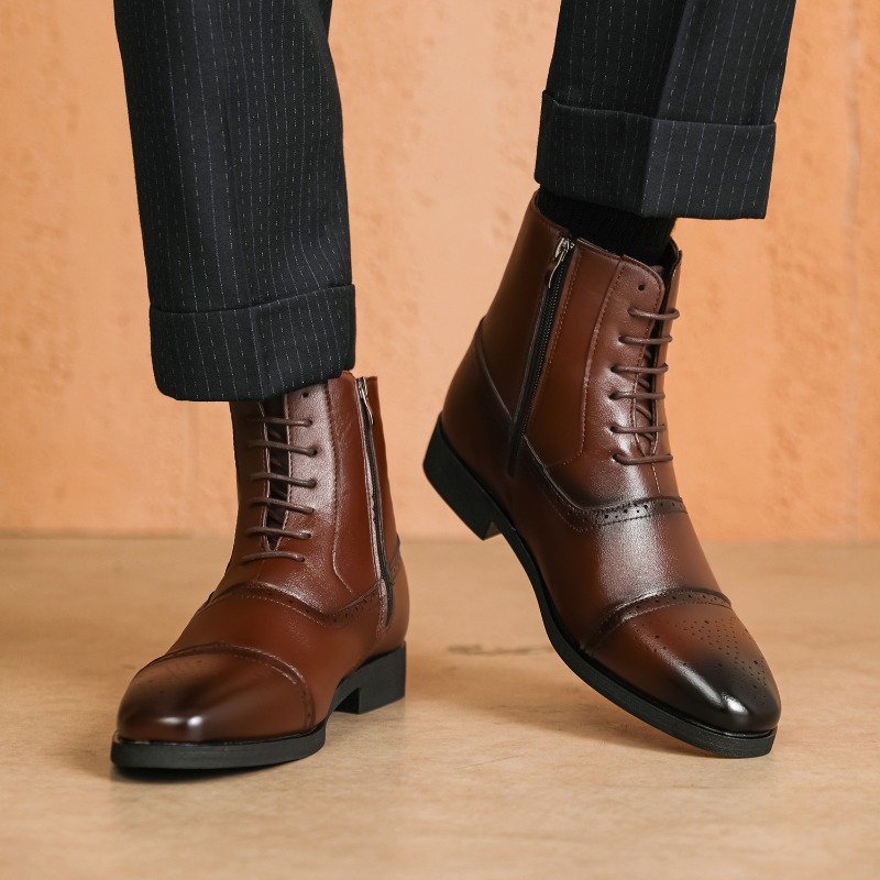 أحذية رجالية فاخرة جديدة عالية - مراجعة Chelsea Boots Men وسعره