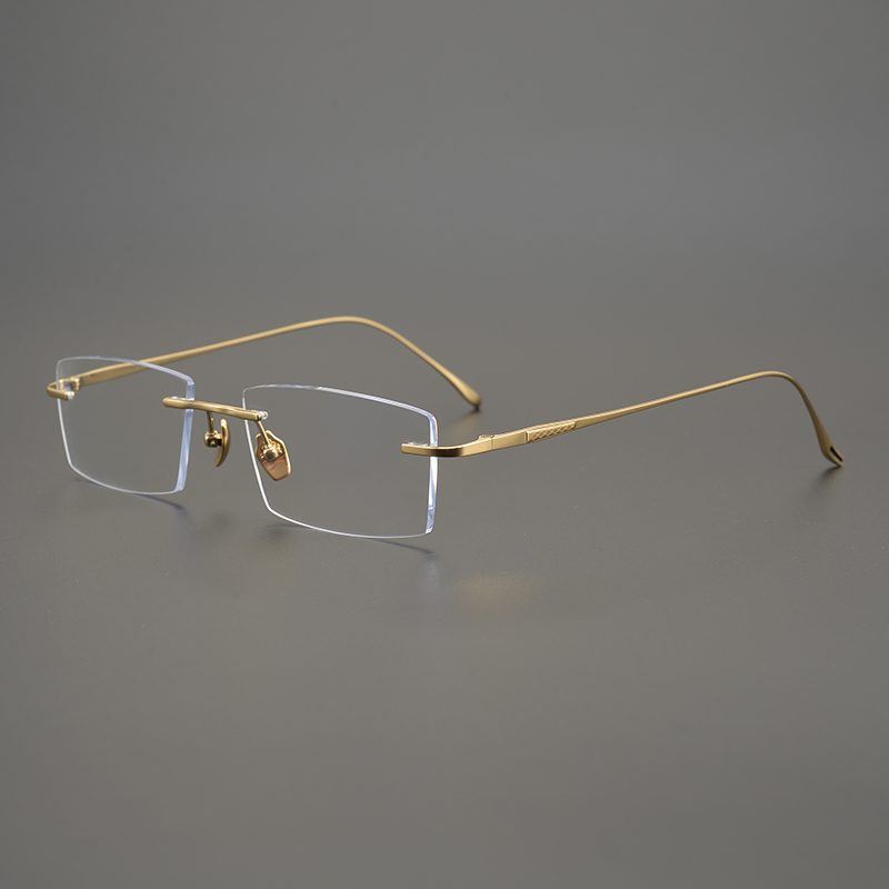 2026 التيتانيوم النقي خفيفة لل - مراجعة Men'S Fashion Rimless Glasses وسعره