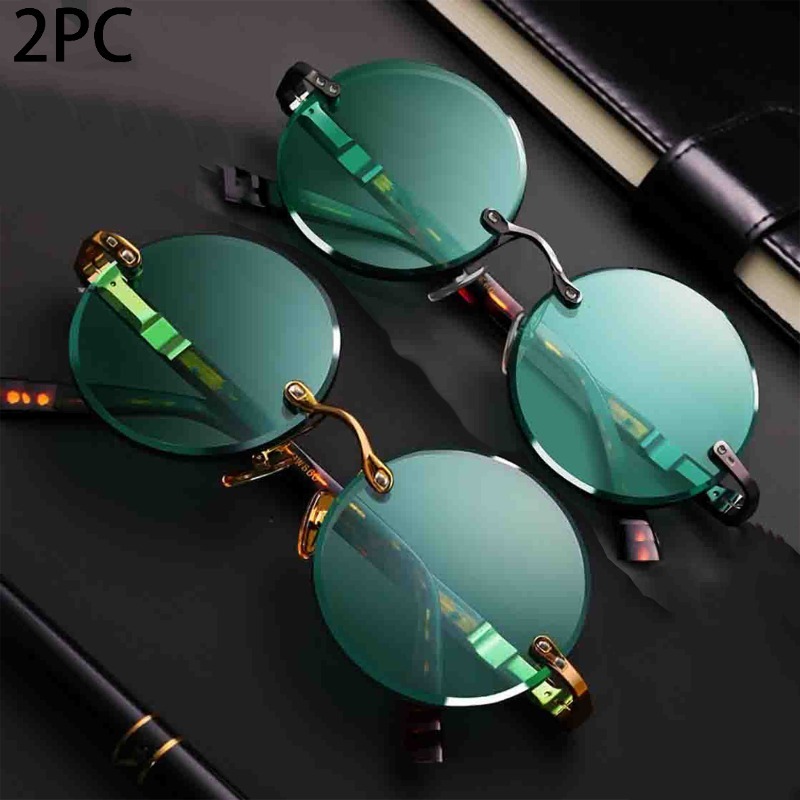نظارات شمسية كلاسيكية بدون إطا - مراجعة Men'S Fashion Rimless Glasses وسعره