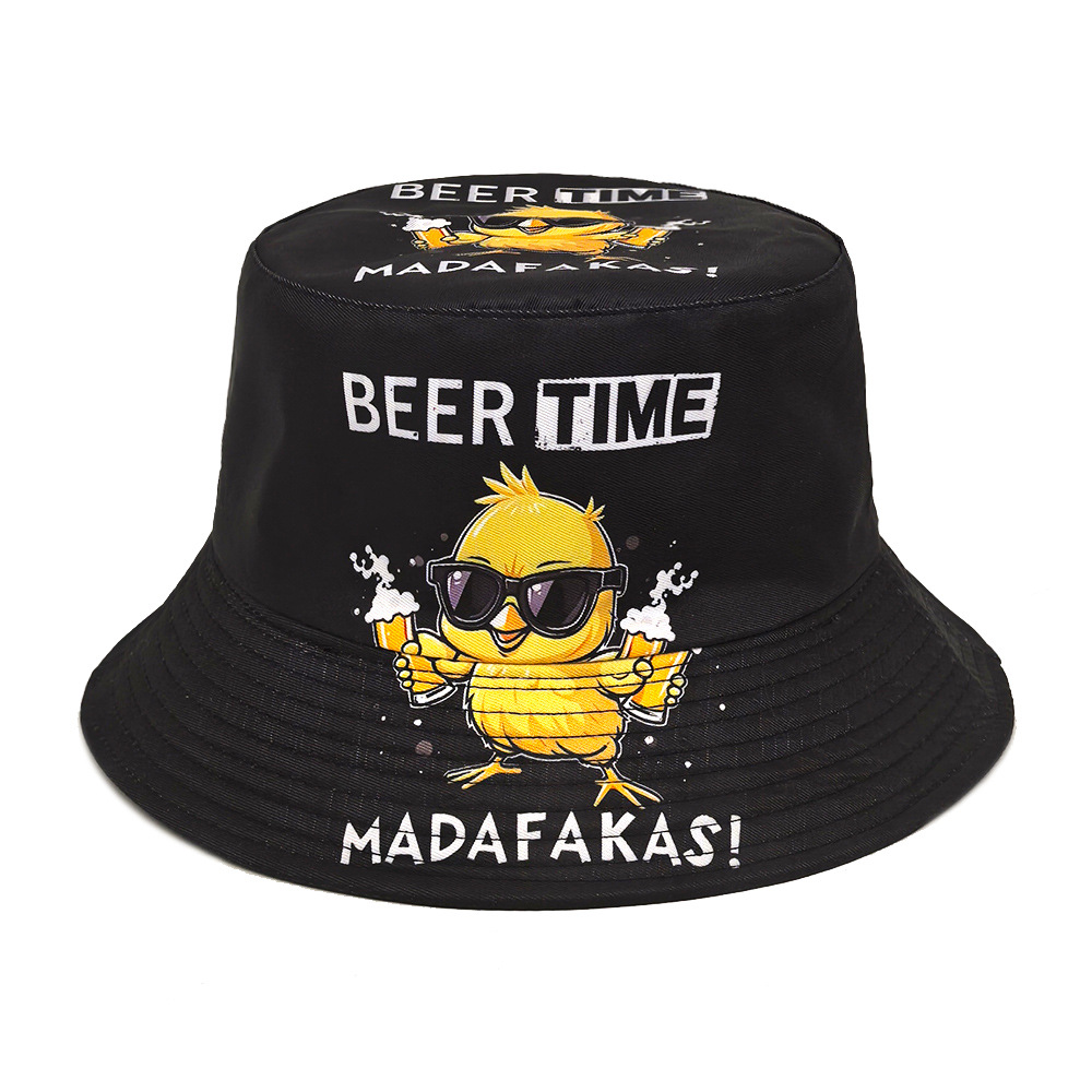 قبعة صيفية مضحكة بطبعة بطة منا - مراجعة Mens Fashion Bucket Hat وسعره