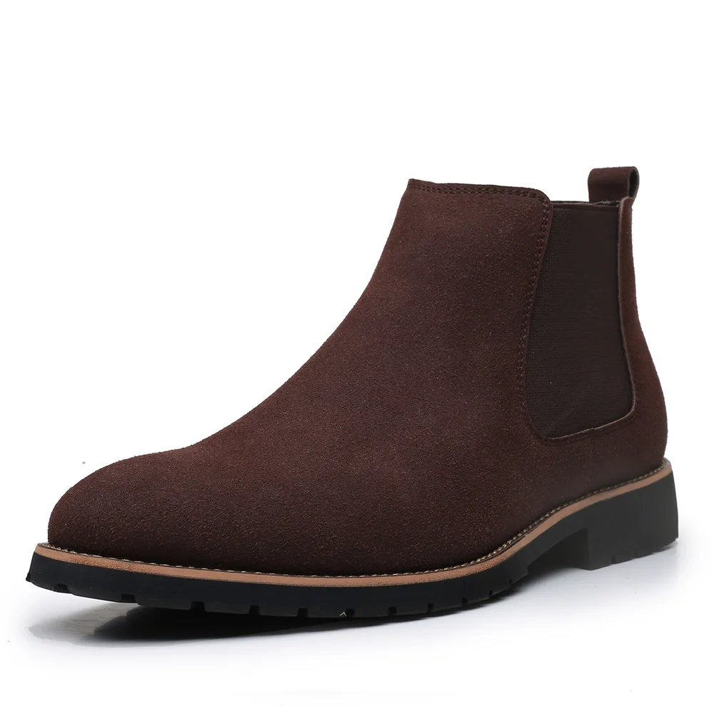 الرجال حذاء من الجلد النمط الب - مراجعة Chelsea Boots Men وسعره