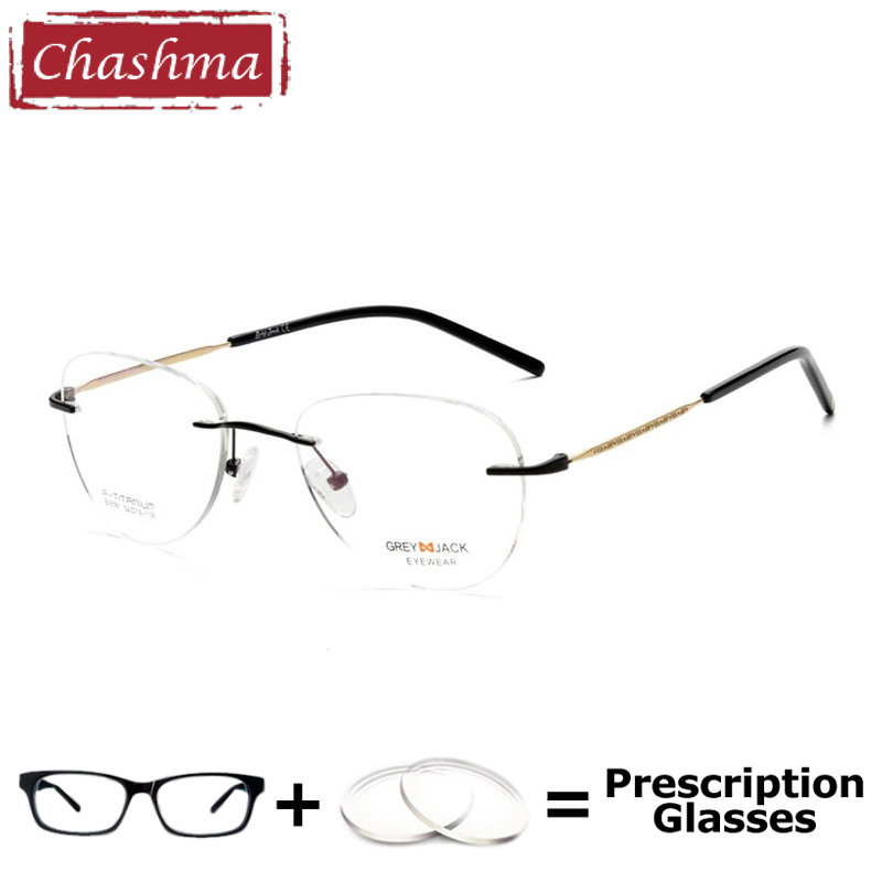نظارات تشاشما الأنيقة بدون شفة - مراجعة Men'S Fashion Rimless Glasses وسعره