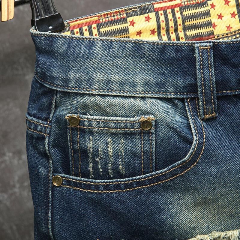 شورت جينز رجالي جديد بتصميم أو - مراجعة Men Fashion Jeans وسعره