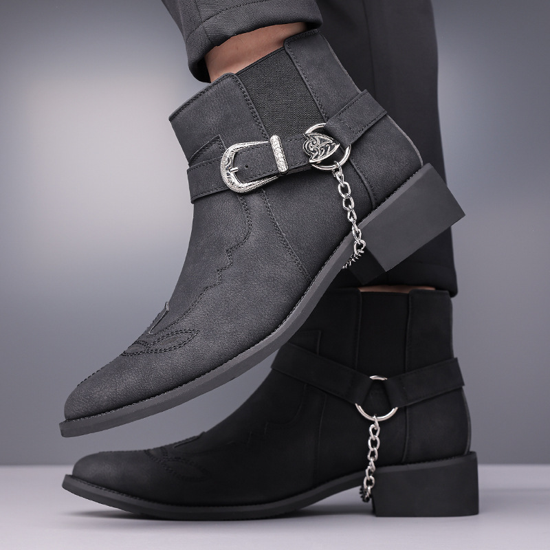 أحذية رجالية عصرية جديدة بتصمي - مراجعة Men Fashion Vintage وسعره