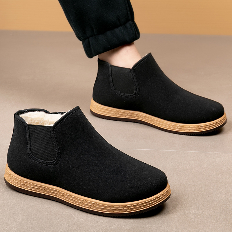 أحذية قطنية رجالية، أحذية شتوي - مراجعة Men Fashion Vintage وسعره