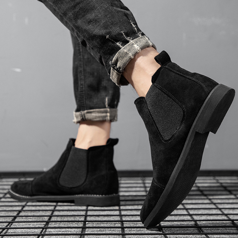 أحذية تشيلسي رجالية من الجلد ا - مراجعة Chelsea Boots Men وسعره