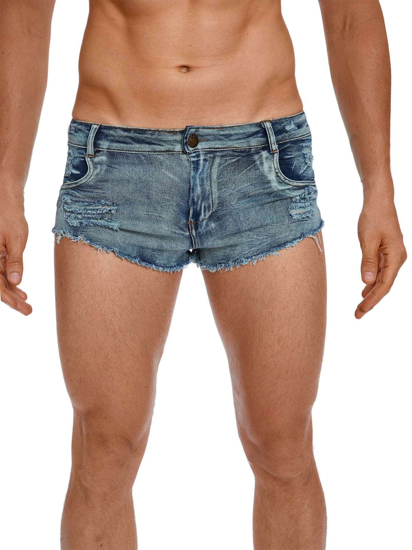 شورت جينز رجالي منخفض الخصر، ش - مراجعة Men Fashion Jeans وسعره